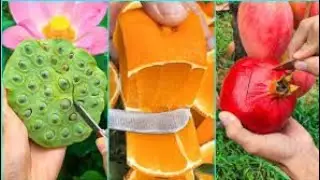 Farm fresh fruit ninja cutting। tiktok china। Ola Farm। oddlysatisfyingfruit