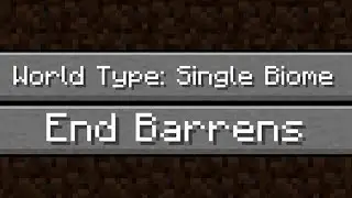 WHAT will the world look like from a single END BARRENS biome?