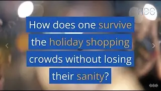 How does one survive the holiday shopping crowds without losing their sanity?