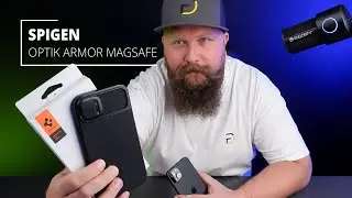 Mocne i Eleganckie Etui z Doskonałym Zabezpieczeniem Aparatu - Case Spigen Optik Armor MagSafe