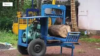 Wood splitter  machine for best price ,#log splitter machines, wood auto lifting,#firewood making 