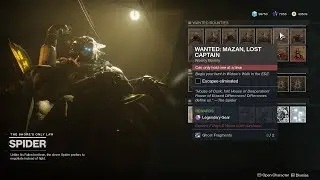 WANTED: Mazan, Lost Captain Location (Spider Bounty) [Destiny 2 Forsaken]