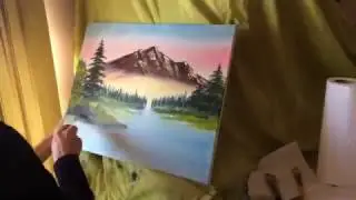 Time Lapse of me painting Bob Ross 