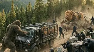 King Kong and Alpha Lion Unite Against Poachers on Skull Island