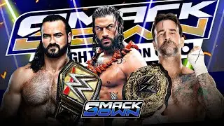 Drew Mcintyre vs Roman Reigns vs CM Punk Full Match WWE SmackDown Highlights
