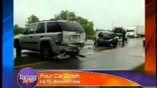Four car crash on I-675 in Beavercreek