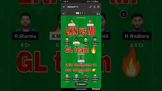 LKN vs MI GL team 🔥😱 | #ipl2023 #iplt20