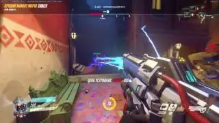 Soldier 76 with aimbot