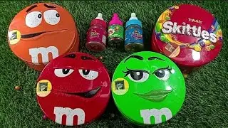 Satisfying Video | Unpacking 3 M&M'S and 1 Skittles Boxes with Candy ASMR