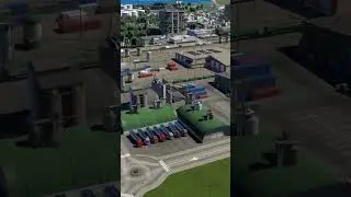 Detailed Industrial Flyby  #citybuilding #citiesskylinesii #gaming #citieskylines