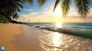 Tropical Beach Waves 4K 🌴 Peaceful Ocean Waves for Stress Relief & Calm