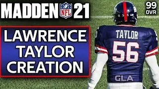 How to make / create ROLB Lawrence Taylor Madden 21 Giants Hall of fame legend PS4 | Xbox 1 | PC