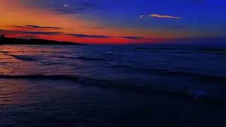 Gentle Ocean Waves Sound | Relaxing Night Ocean