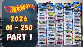 Hot Wheels 2026 Mainline #01&ndash;50 Full Unboxing & Showcase