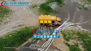 Dongfeng Emergency Flood Control Dredging Drainage Truck With Cummins 230HP Engine 150KW Generator