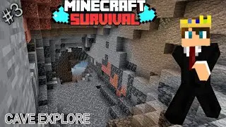 Exploring Dangerous Cave | Minecraft Survival Series EP 3
