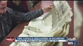 Street repairs lead to surprise discovery of 1926 Indiana time capsule