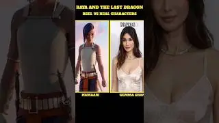 RAYA AND THE LAST DRAGON Movie cast side by side with the Animated Characters #raya #animation #sisu