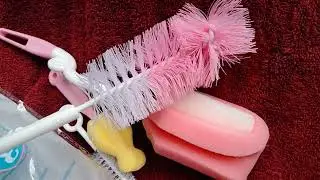 #Baby milk bottle/nipple straw Brush Sponge Cleaning bottle Tong SET . By filpkart 😊 very useful 