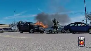 Bedford Texas Fire Department -Out Car Fire