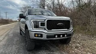 2018-2020 F-150 led pod mount in the  factory fog location. KD Fabworks is AWESOME!