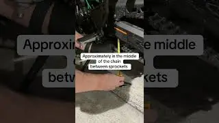 How to measure chain slack on a motorcycle ￼