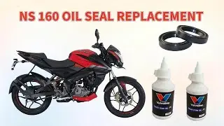 bajaj ns 160 front shock absorbers oil seal replacement