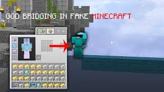 so i tried to god bridge in FAKE Minecraft Bedwars......