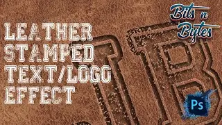 PHOTOSHOP TUTORIAL //: EASY WAY LEATHER STAMPED TEXT/LOGO EFFECT BY: BITS N' BYTES