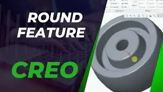 How to create round feature in creo 7.0 Beginner tutorial