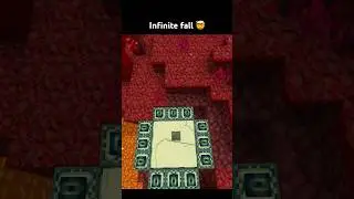 Infinite Fall 🤯 #minecraft #minecraftshorts #shorts