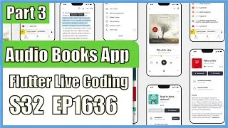 [Flutter] Flutter Live Coding EP1636 (Audio Books App UI Part 3)