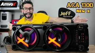 Torre de som AMVOX ACA 1300 NEW X 1300W: Fiquei SURPREENDIDO! (Unboxing/Análise Completa)