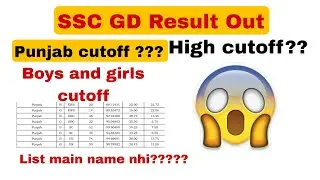 SSC GD Medical cutoff out 😲 PUNJAB Cutoff?? Punjab candidate Watch this video 🫡