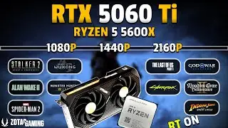 RTX 5060 Ti 16GB + 5600x | 1080p, 1440p, 2160p | Bottleneck or Heavy Bottleneck??