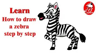 How to draw a zebra step by step | zebra drawing easy |