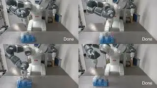 Robot Tube Rearrangement Using Combined Reinforcement Learning and Motion Planning in a Closed Loop