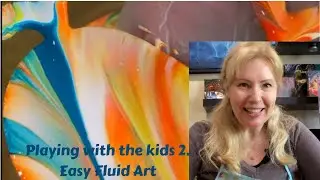Fluid Art Painting ideas for kids / Easy Fluid Art / Tutorials