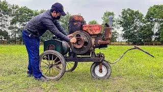Old stationary engine Restoration Severely Damaged Rusty | Old Generator Restoration Damaged