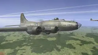 The Air War in Europe: B-17s Target an Enemy Airfield (IL-2 Sturmovik 1946)