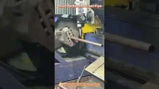 Laser Perforated Steel Pipe #machine #factoryproducts #factory #productionfacility #pipelining
