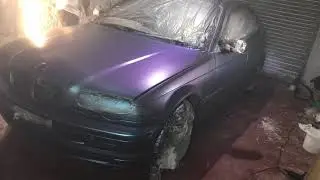 Bmw e46 liquid wrap plasti dipped in nordic chameleon colorshift !