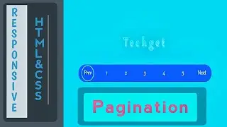 Responsive Pagination Tutorial (part-04) using  HTML5 AND CSS3.