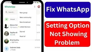 Исправление проблемы с отображением параметра настроек WhatsApp | Проблема с настройками WhatsApp