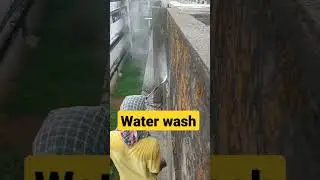 old building water wash
