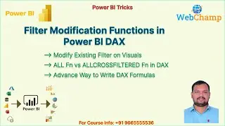 PBI_51: Filter Modification Functions in DAX || ALL Function vs ALLCROSSFILTERD Function