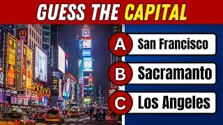 Guess the US State Capitals 🗽🤔 | 25 State Capitals Quiz