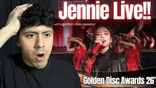 JENNIE at Golden Disc Awards Reaction | First time listening to Filter+Damn right live!!