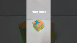 Python pattern#music #rubikscube #puzzle #fyp#tutorial