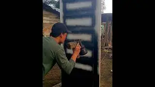 cara cat pintu warna hitam doff#shortsvideo #shortvideo #diy